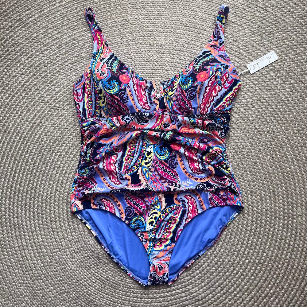 Anne Cole One Piece Swimsuit Sz 22W